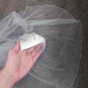 Ivory, champagne long veil